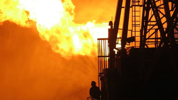 Oil & gas rig flare, energy