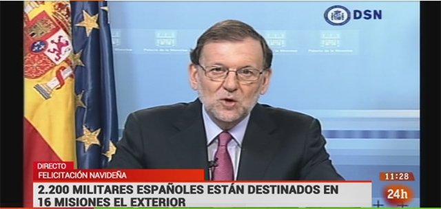 rajoy mensaje navidad militares