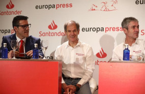 ep abel anton y martin fiz durante el encuentro previo a la maraton de sevilla