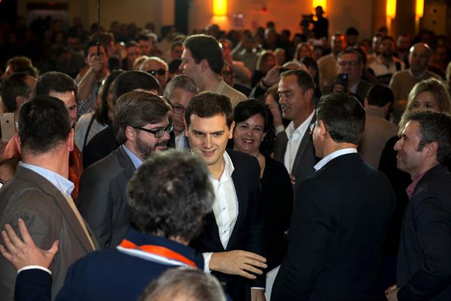 Albert Rivera a su llegada al encuentro ciudadano. | EUROPA PRESS ep albert riverasu llegadaencuentro ciudadano