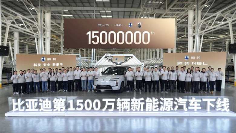 ep byd alcanza los 15 millones de vehiculos enchufables producidos