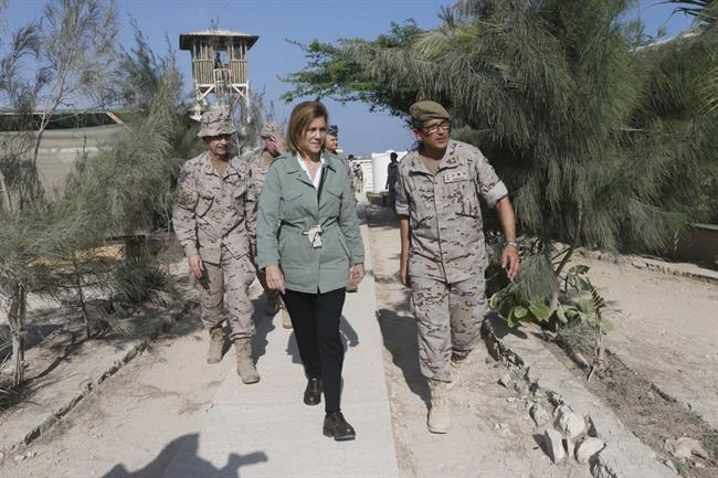Cospedal visita a las tropas españolas en Somalia | MINISTERIO DE DEFENSA ep cospedal visitalas tropas espanolassomalia