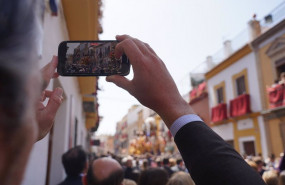 ep el cristo de las tres caidas de la hermandad de la esperanza de triana entra en su capilla en la