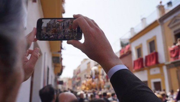 ep el cristo de las tres caidas de la hermandad de la esperanza de triana entra en su capilla en la