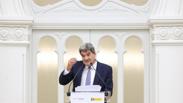 ep el gobernador del banco de espana jose luis escriva interviene durante una intervencion en la
