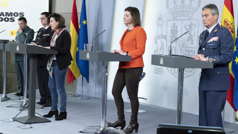 ep el jemad general miguel angel villarroya en rueda de prensa en el palacio de la moncloa