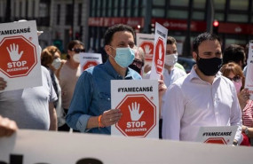 ep el portavoz nacional de ciudadanos edmundo bal participa en la manifestacion convocada por la