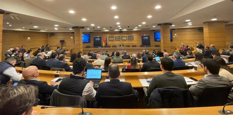 ep el presidente de uno francisco aranda durante el acto en la sede de la ceoe ep el presidente de uno francisco aranda durante el acto en la sede de la ceoe