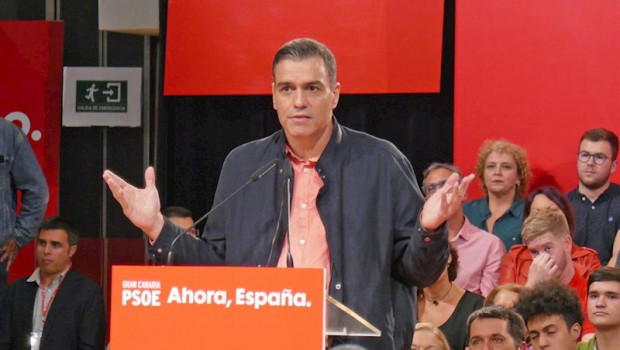 ep el presidente del gobierno en funciones pedro sanchez en un acto del psoe en las palmas de gran
