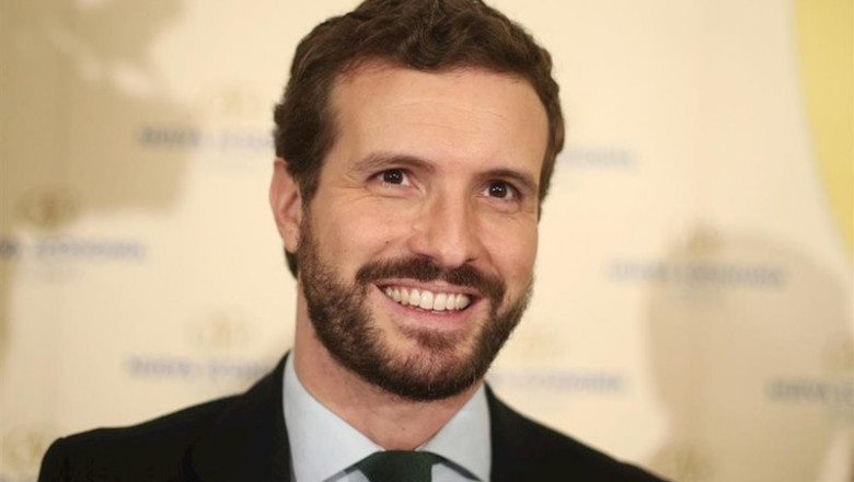 ep el presidente del pp pablo casado a su llegada a un desayuno informativo de nueva economia forum
