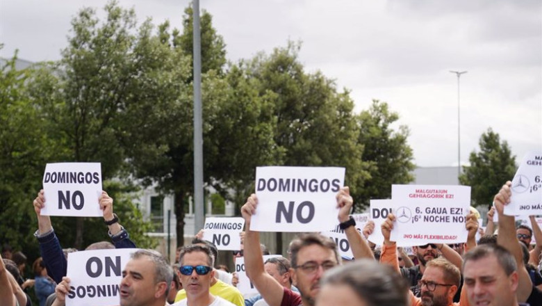 Empleados de Mercedes Vitoria inician una huelga en defensa del convenio | Iñaki Berasaluce - Europa Press ep empleados de mercedes vitoria inician una huelga en defensa del convenio
