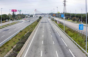 ep estado de la a-1 a su paso por las rozas madrid el dia en el que entra en vigor la limitacion