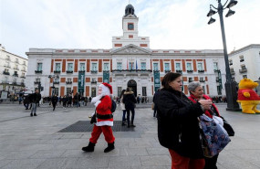 ep fachada de la casa de correos actual sede del gobierno de la comunidad de madrid en la que se