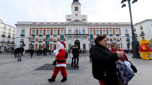 ep fachada de la casa de correos actual sede del gobierno de la comunidad de madrid en la que se