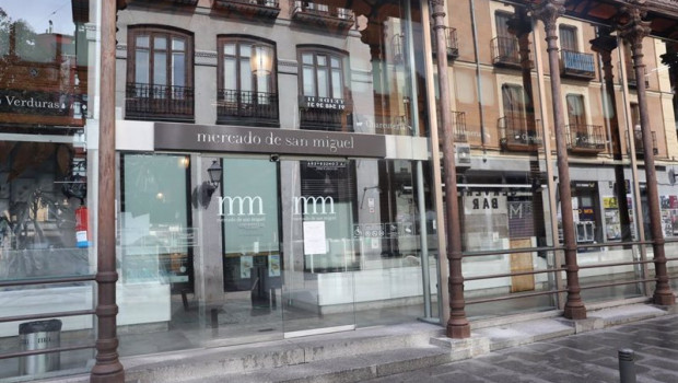 ep fachada del mercado de san miguel en madrid que cerro sus puertas el pasado 15 de octubre