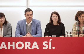 ep i-d la presidenta del psoe cristina narbona el presidente del gobierno en funciones pedro sanchez
