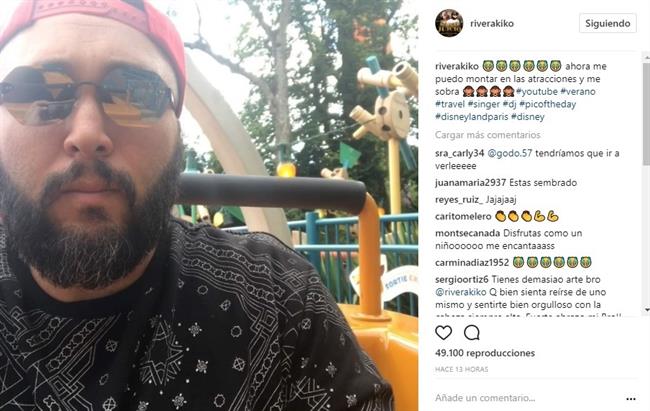 Kiko Rivera feliz, presume de banda gástrica en Disneyland Paris | INSTAGRAM KIKO RIVERA ep kiko rivera feliz presumebanda gastricadisneyland paris