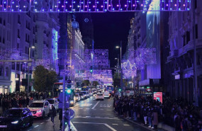 ep luces de navidad desde el autobus naviluz el primer dia de la puesta en marcha del servicio en