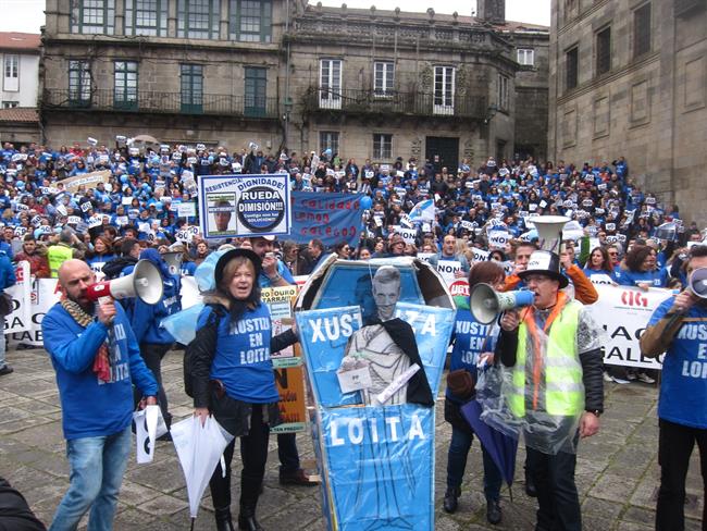 Manifestación de los funcionarios de justicia en el segundo mes de huelga | EUROPA PRESS ep manifestacionlos funcionariosjusticiasegundo meshuelga