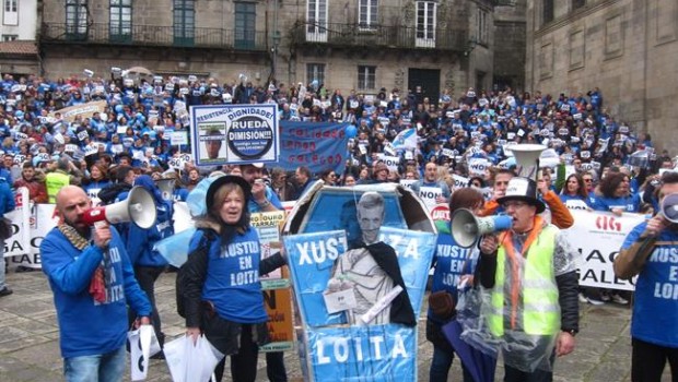 ep manifestacionlos funcionariosjusticiasegundo meshuelga