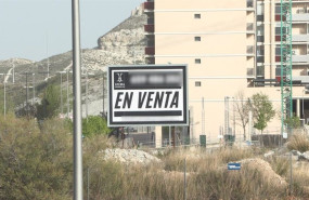 ep archivo   cartel de venta de parcela para la construccion de viviendas en zaragoza