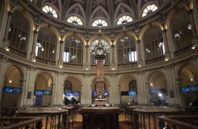 ep archivo   interior del palacio de la bolsa a 9 de julio de 2021 en madrid espana