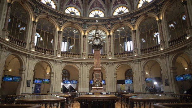 ep archivo   interior del palacio de la bolsa a 9 de julio de 2021 en madrid espana