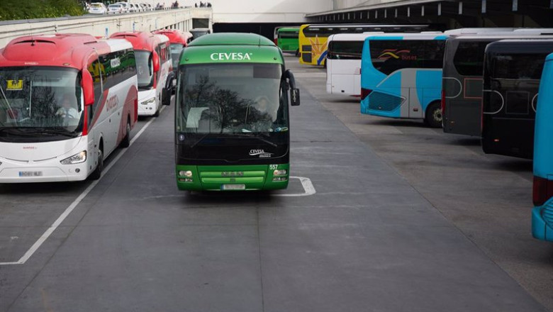 ep autobuses en la estacion sur de autobuses de mendez alvaro a 22 de marzo de 2024 en madrid ep autobuses en la estacion sur de autobuses de mendez alvaro a 22 de marzo de 2024 en madrid