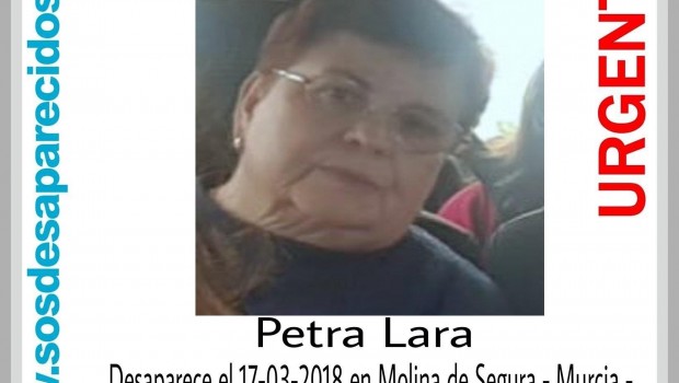 ep buscanuna mujer72 anos desaparecidamolinasegura