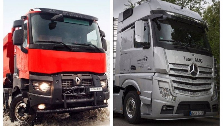 Camiones de Volvo y Daimler (Mercedes-Benz) | EUROPA PRESS - Archivo ep camiones de volvo y daimler mercedes-benz