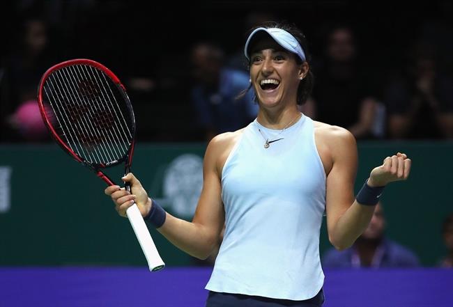 Caroline Garcia celebra su victoria | WTA ep caroline garcia celebravictoria