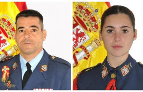 ep el comandante daniel melero y la alferez rosa maria almiron otero fallecidos en el accidente