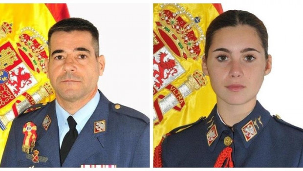 ep el comandante daniel melero y la alferez rosa maria almiron otero fallecidos en el accidente