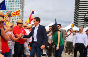 ep el presidente de ciudadanos albert rivera y la portavoz en el congreso ines arrimadas en un acto