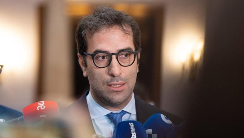 El vicepresidente primero y ministro de Economía, Comercio y Empleo, Carlos Cuerpo, en Oviedo. | JUAN VEGA ep el vicepresidente primero y ministro de economia comercio y empleo carlos cuerpo en oviedo
