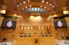 ep estrado del hemiciclo que corresponde a los miembros de la mesa del senado