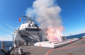 ep fragata almirante juan de borbon durante el ejercicio eagle eye