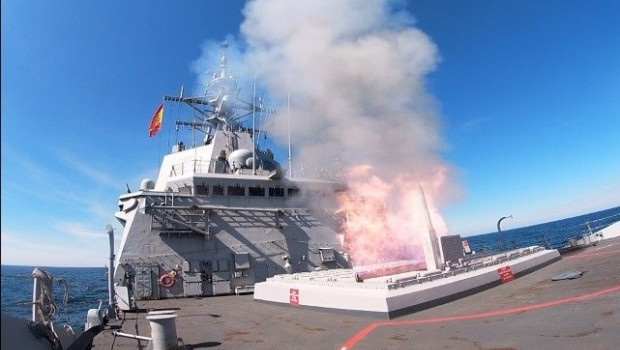 ep fragata almirante juan de borbon durante el ejercicio eagle eye