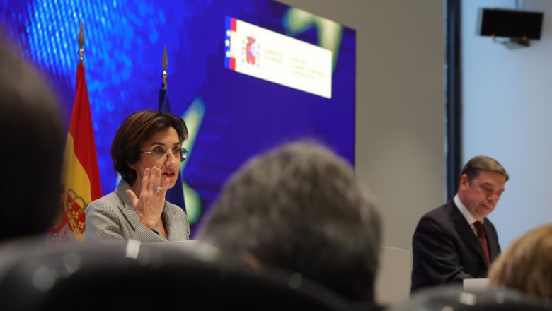 La ministra de Agricultura y Alimentación de Portugal, interviene en rueda de prensa tras una reunión en la que han firmado un convenio, en la sede del Ministerio, a 7 de diciembre de 2022, en Madrid (España). Después de la reunión y la posterior rueda de | Jesús Hellín - Europa Press ep la ministra de agricultura y alimentacion de portugal interviene en rueda de prensa tras una