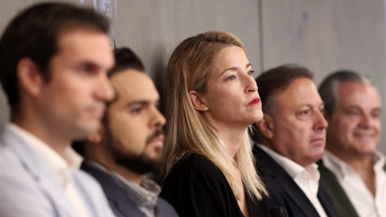 La portavoz fiscal de Cs en el Congreso, María Muñoz Vidal, entre los diputados Fernando de Páramo, Joan Mesquida y Marcos de Quinto | Eduardo Parra - Europa Press ep la portavoz fiscal de cs en el congreso maria munoz vidal entre los diputados fernando de paramo