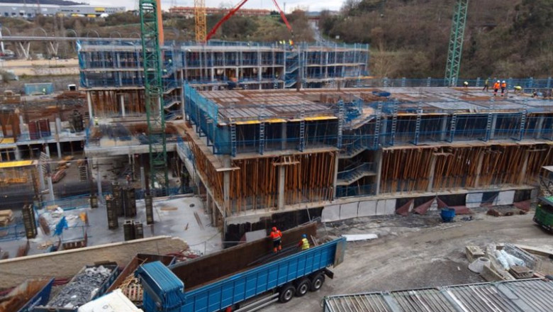 Obras de construcción de un edificio | EUROPA PRESS ep obras de construccion de un edificio