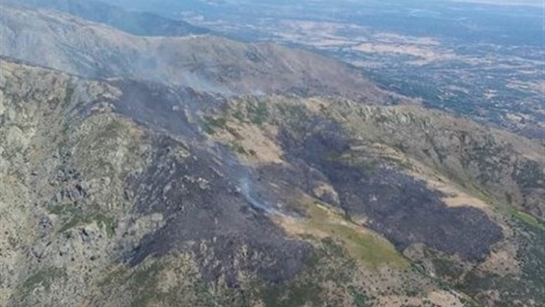 Situación del incendio en Candeleda este domingo. | JCYL ep situacionincendiocandeledadomingo