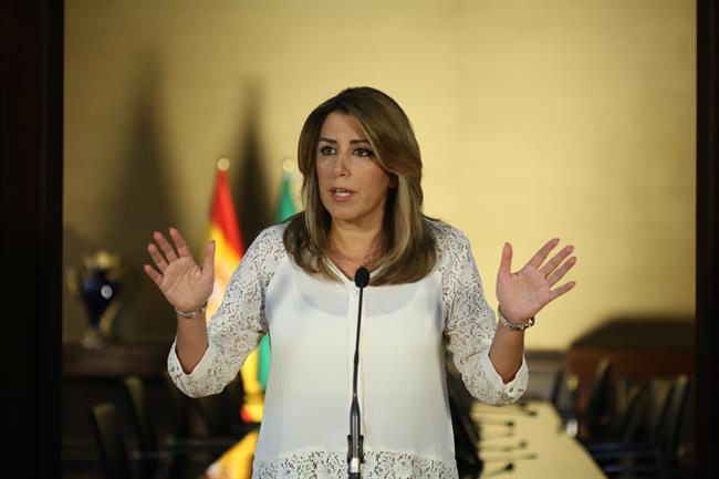 Susana Díaz, este miércoles en el Palacio de San Telmo | EUROPA PRESS ep susana diaz este miercolespalaciosan telmo