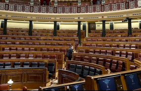 ep vista del hemiciclo tras el pleno del congreso