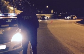 control guardia civil noche