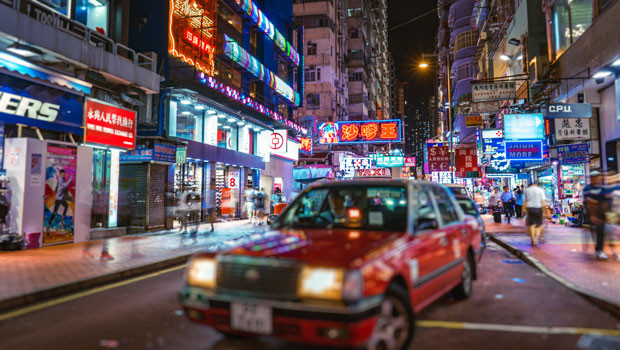 dl hong kong city street night taxi shopping neon signs pedestrians hang seng index hong kong dollar hkd special administrative region generic pexels