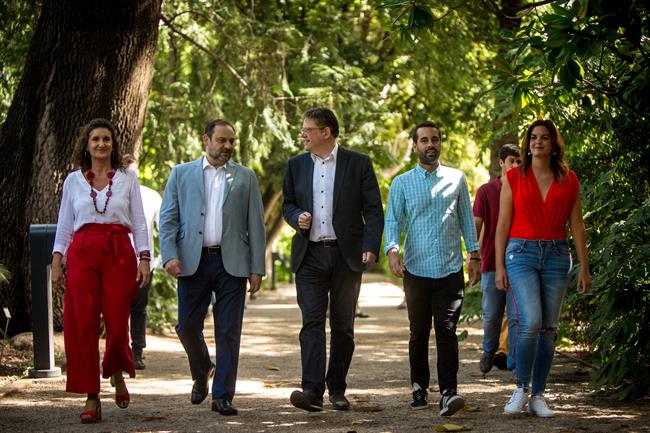 Ábalos junto a Puig, Caballero y Gómez en el acto celebrado en València | PSPV ep abalosa puig caballerogomezacto celebradovalncia