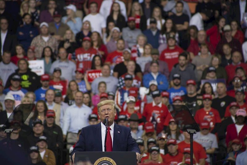 ep acto de donald trump en minesota
