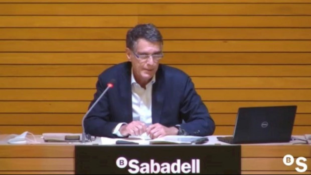 ep el ceo de banco sabadell jaime guardiola en la presentacion de resultados del primer semestre de
