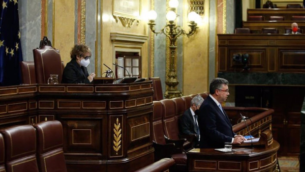 ep el diputado javier bas del grupo parlamentario popular interviene para defender la mocion de su